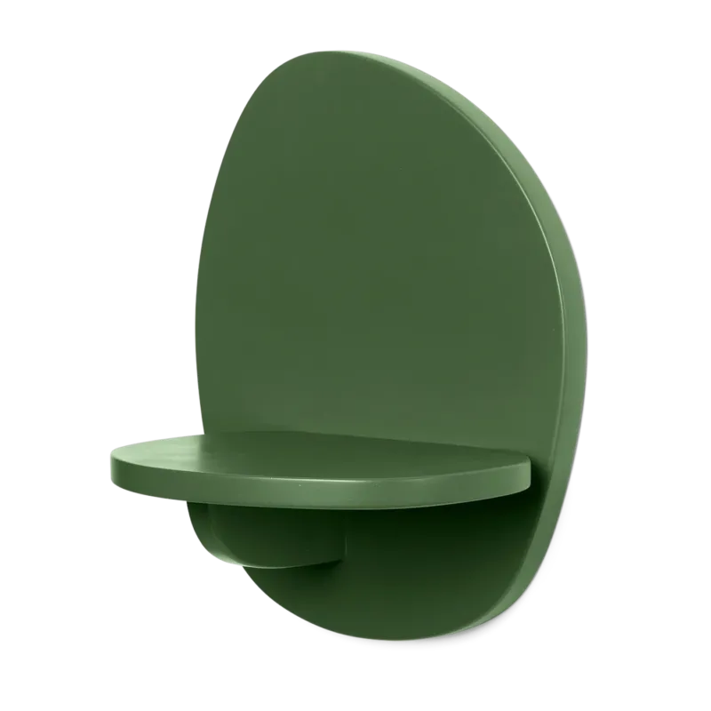 Etagère murale organique en mdf vert 25cm Pilu - Ferm living