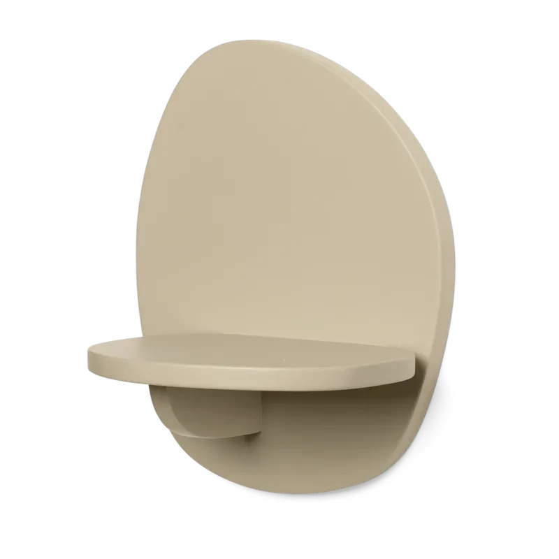 Etagère murale organique en mdf cachemire 25cm Pilu - Ferm living