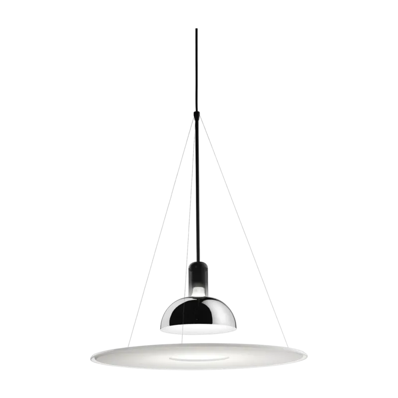 Suspension design chrome 60x73cm Frisbi - Flos
