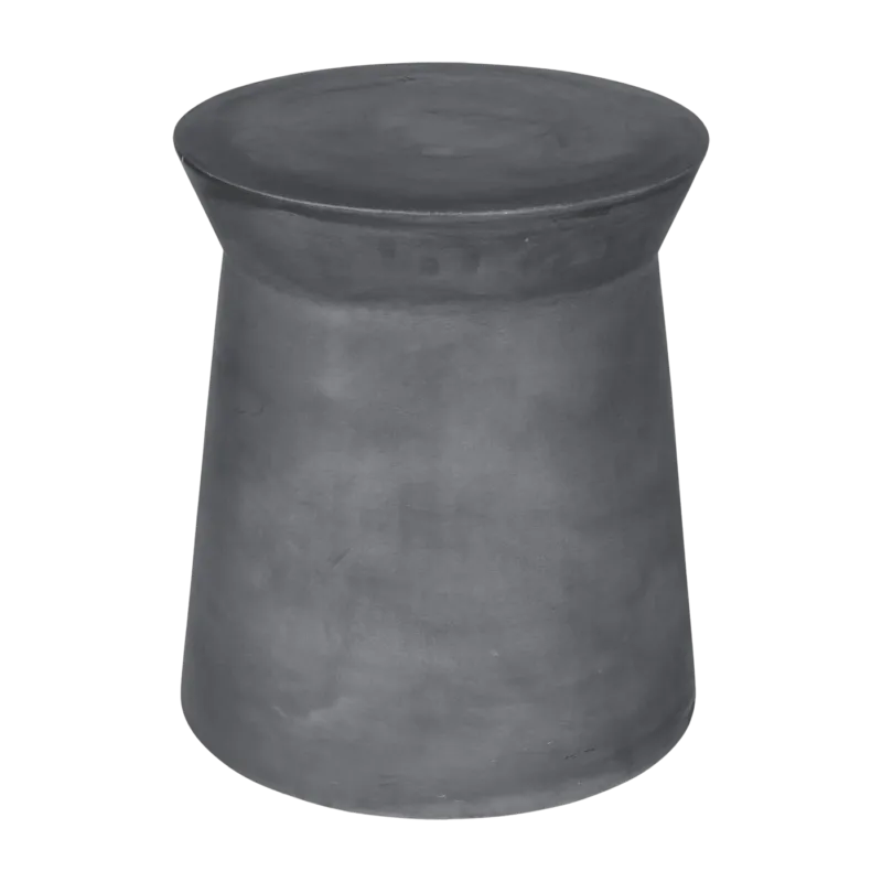 Table d'appoint ronde en fibre d'argile gris charbon 40x46cm Fiber - Broste Copenhagen