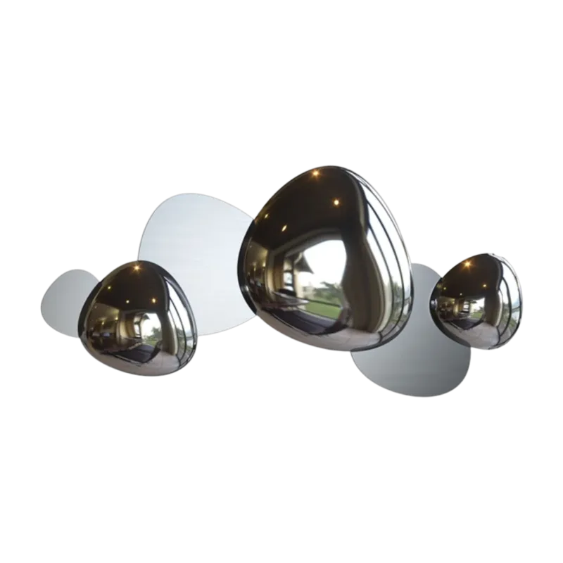 Applique murale en acier inoxydable nickel mat et brillant 37,1x79cm Jack stone - Maytoni