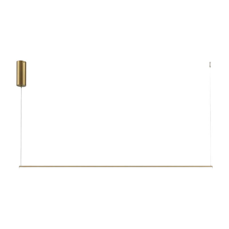 Suspension horizontale en aluminium doré 120cm Halo - Maytoni