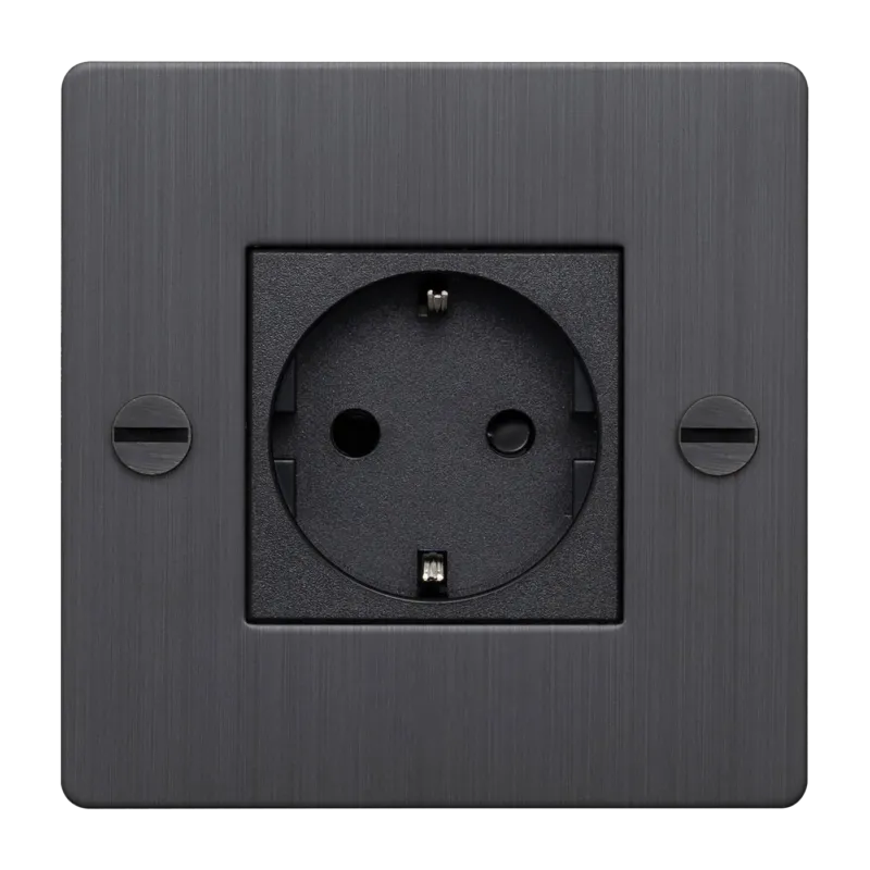 Prise 1G bronze fumé SANS LOGO Socket - Buster+Punch
