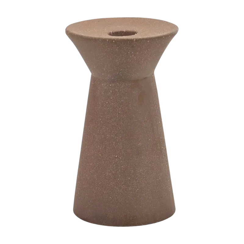 Bougeoir en grès rouge brique 16,5cm Marie-Ann - Serax