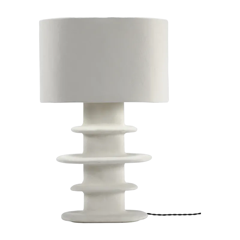 Lampe de table n°3 en papier mâché blanc 69cm Earth - Serax