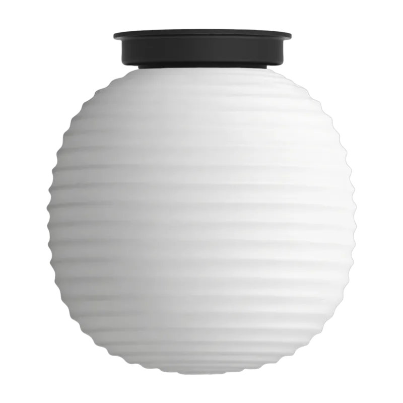 Plafonnier en verre opal blanc 20cm Lantern - New Works