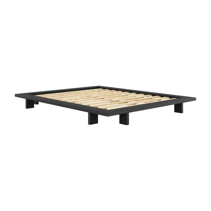 Sommier en bois de pin black night 160x200 cm Japan - Karup Design