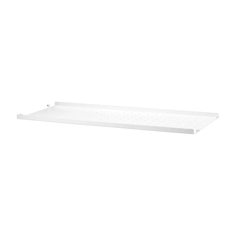 Étagère basse en métal blanc 78x2x30cm String System - String furniture