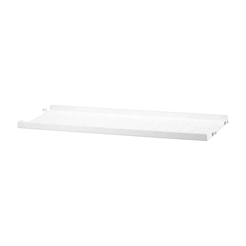 Étagère basse en métal blanc 58x2x20cm String System - String furniture