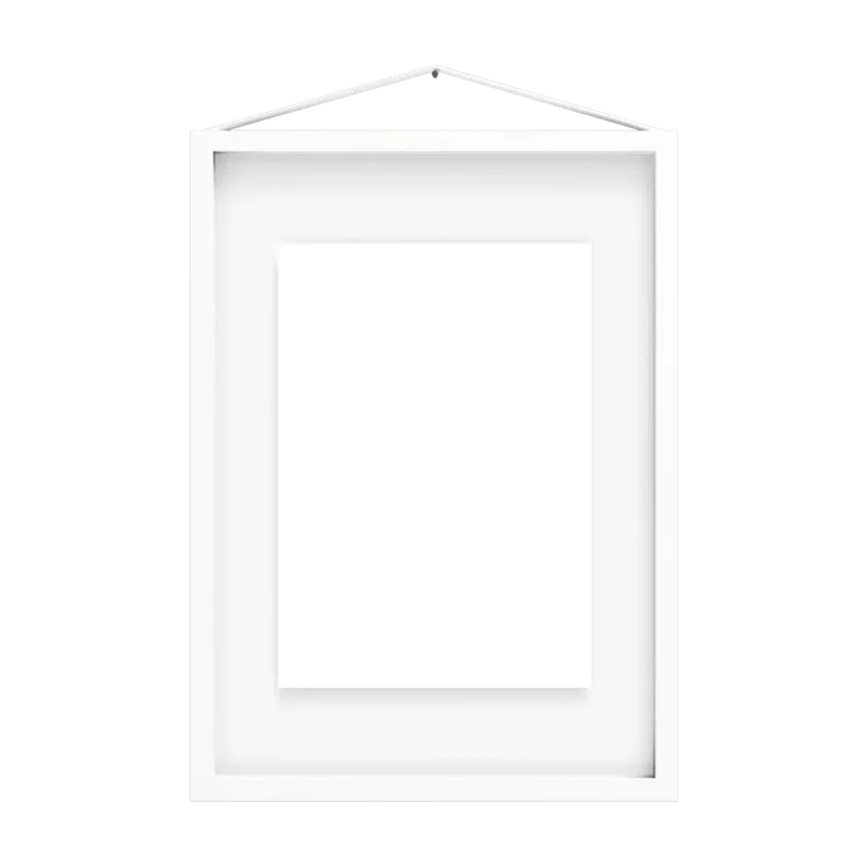 Cadre en aluminium blanc 31.7cm - Moebe