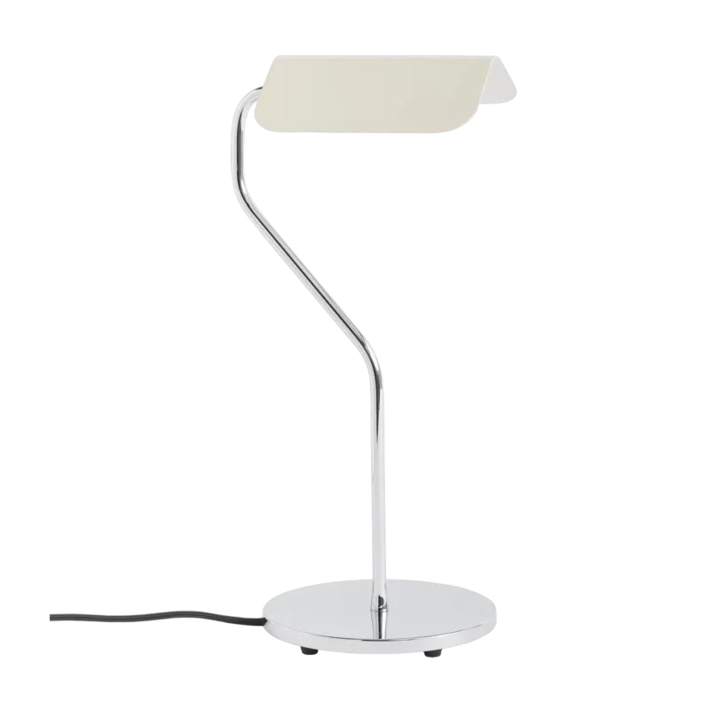 Lampe de bureau base incurvée blanc oyster Apex - HAY