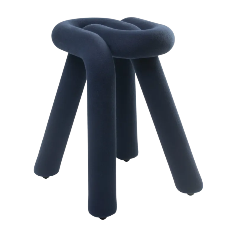 Tabouret bleu foncé 46,5cm Bold - Moustache