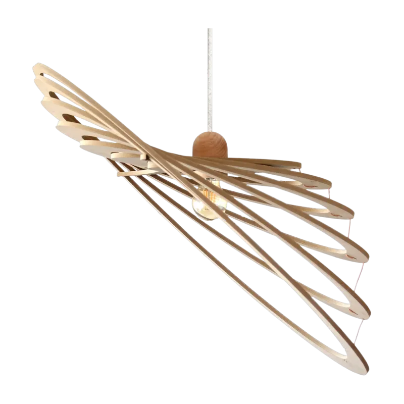 Suspension en bois 75cm kit en lin et bois Comets - RIF