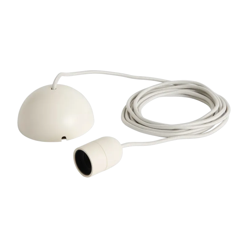 Câble pour suspension en tissu blanc argile 400cm Common Cord Set - Hay