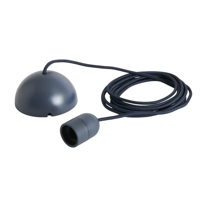 Câble pour suspension en tissu bleu anthracite 400cm Common Cord Set - Hay