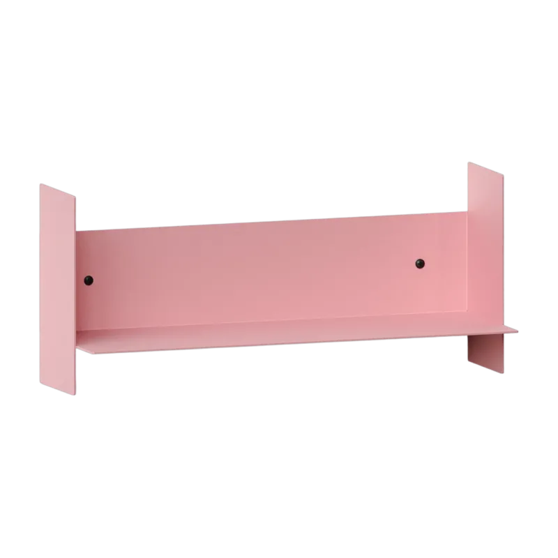Etagère murale en acier rose poudré 45cm Pli - Tiptoe