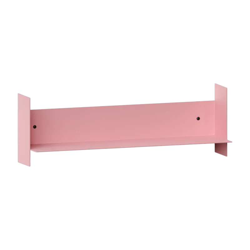 Etagère murale en acier rose poudré 60cm Pli - Tiptoe