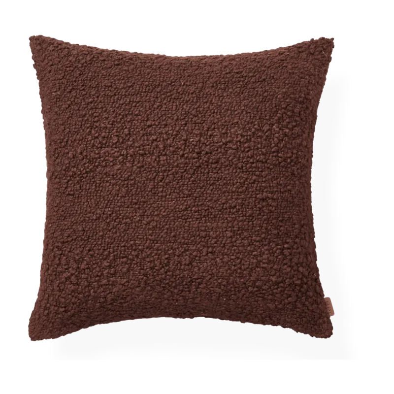Housse de coussin en laine dark pecan 50x50cm Moor - Ferm Living