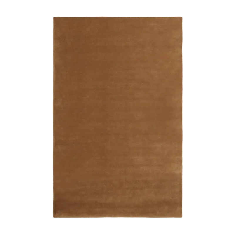 Tapis rectangulaire tufté en laine toffee 200x300cm Stille - Ferm Living
