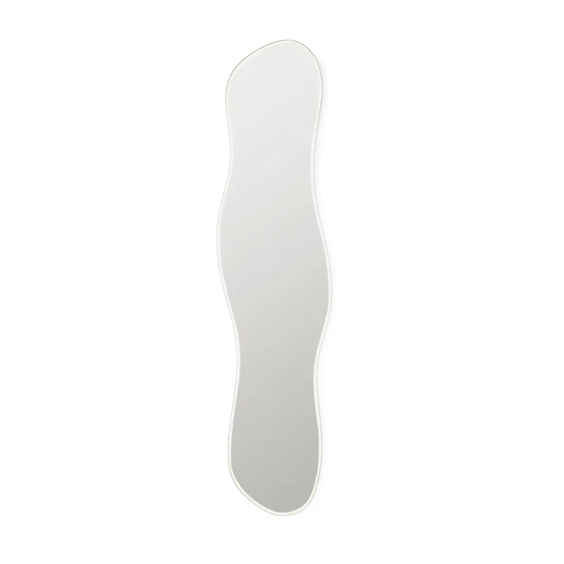 Miroir organique bordure laiton 40x164,8cm Pond - Ferm Living