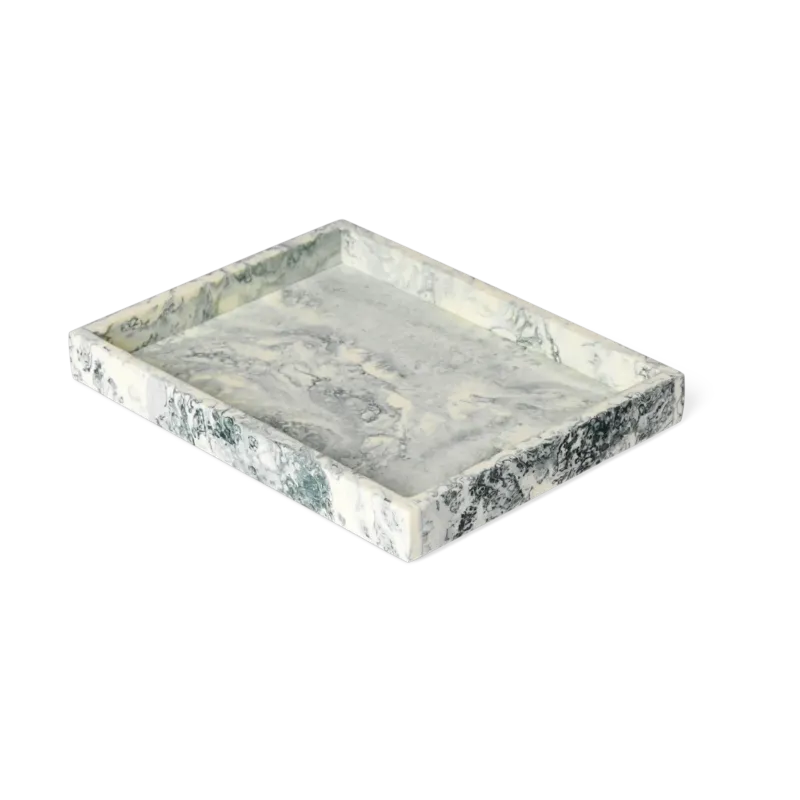 Petit plateau en résine off-white 15x20x2,5cm Mist - Ferm living