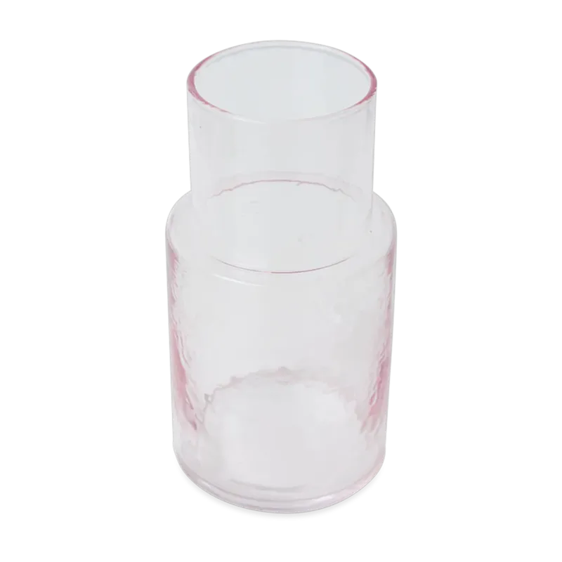 Carafe en verre blush 18cm Tube - HKLIVING