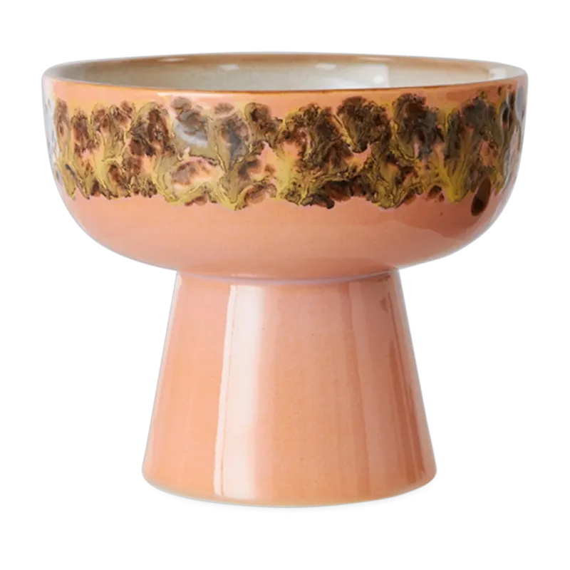 Bol à tapas sur socle en grès 11cm Lush - HKLIVING