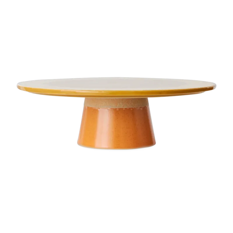 Présentoir en grès orange 33x10,2cm Papaye - HKLIVING
