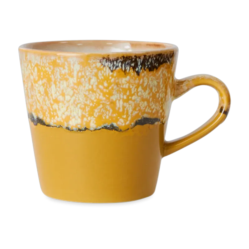 Tasse americano en grès jaune 8cm Sunbeam - HKLIVING