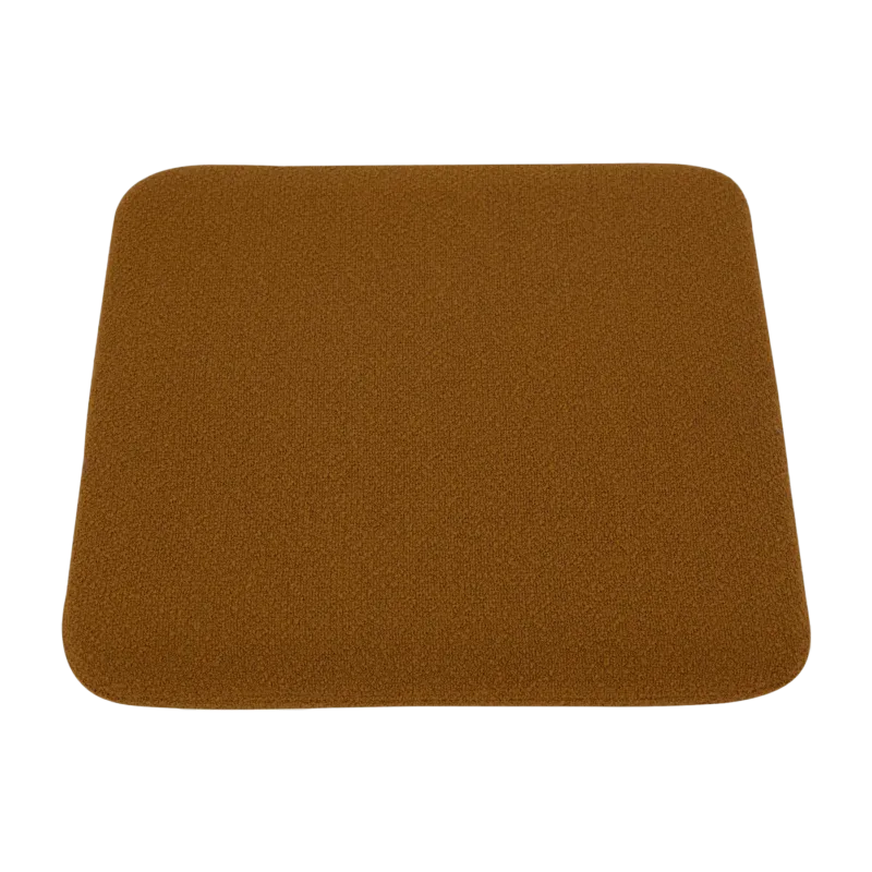 Coussin de siège pour tabouret ambre bouclé 27,5x32x2,5cm Curva - AYTM