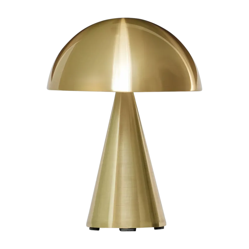 Lampe sans fil en fer finition laiton 15x20cm Mush - Hübsch