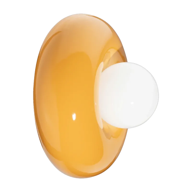 Applique murale en céramique jaune citron 25x16cm Bumbum - Ferroluce