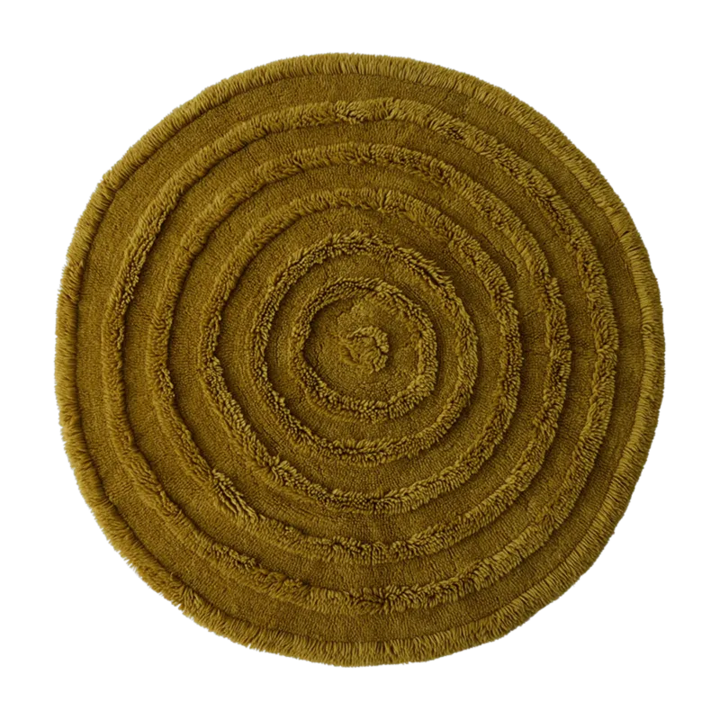 Tapis rond en laine 150cm Seaweed - HKLIVING
