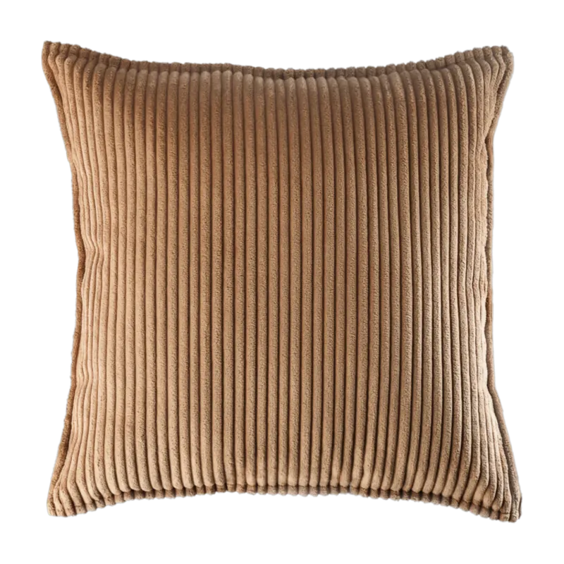 Coussin carré en velours côtelé toffee 45cm Cushion - Wigiwama