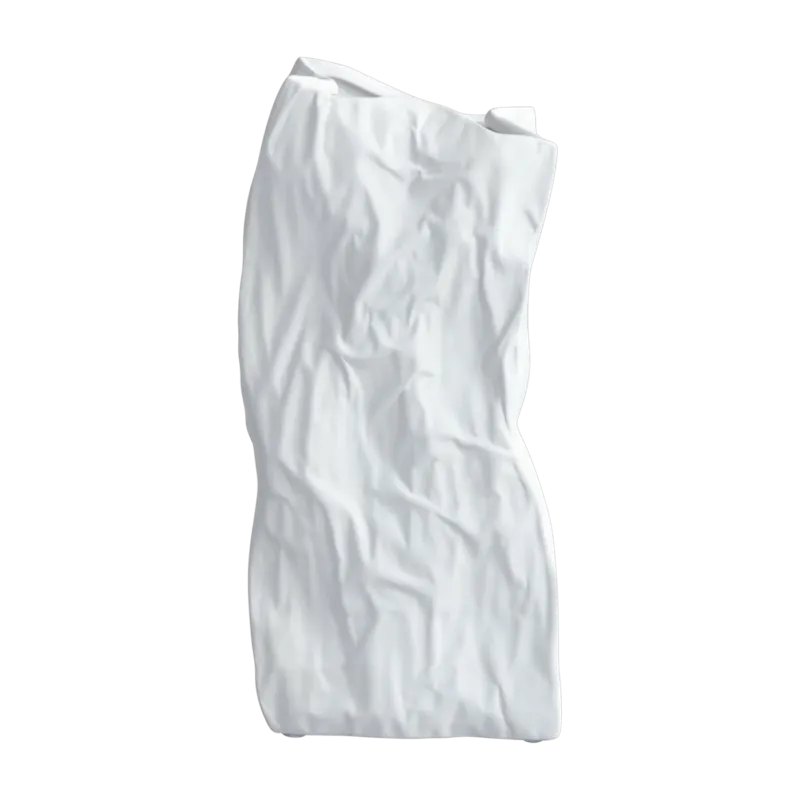 Vase en céramique blanc 16x15x35cm Medio - 101 COPENHAGEN