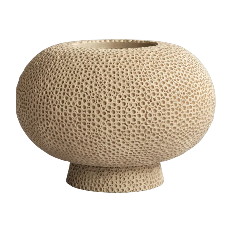 Vase en céramique sable 23,5cm Kabin - 101 COPENHAGEN