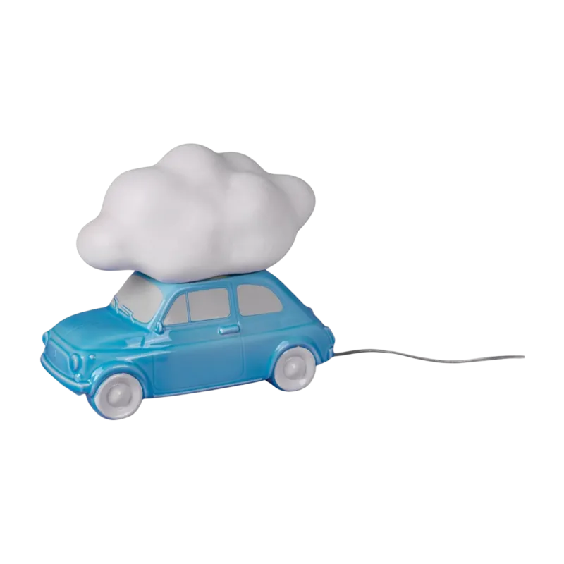 Lampe à poser voiture en porcelaine bleu 34,6x17cm Nuvola - Seletti