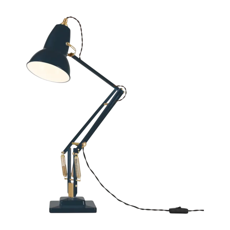 Lampe de bureau en aluminium bleu encre et finition doré 72x90cm Original 1227 - Anglepoise
