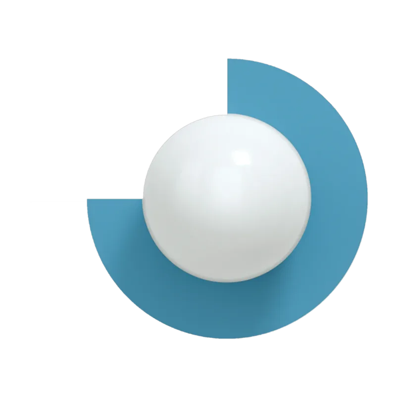 Applique murale en verre opalin et acier scandi blue 28cm Circle 270 S - Swedish Ninja