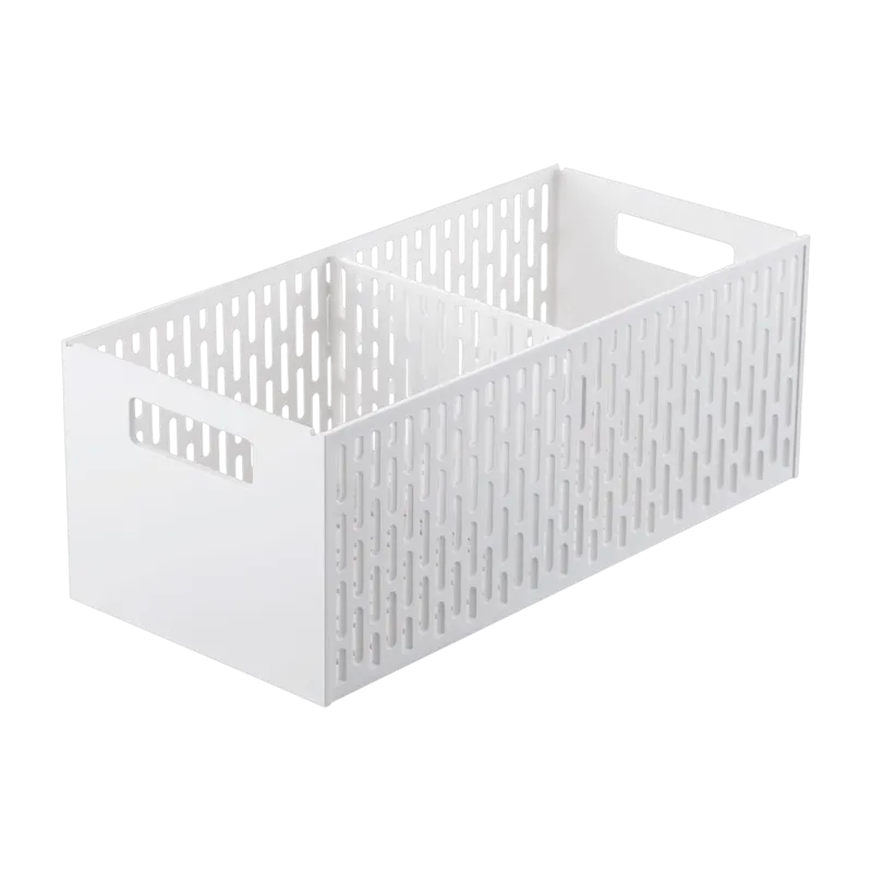 Panier de rangement pour légumes en résine blanche 15,3x32x12,2cm - Yamazaki