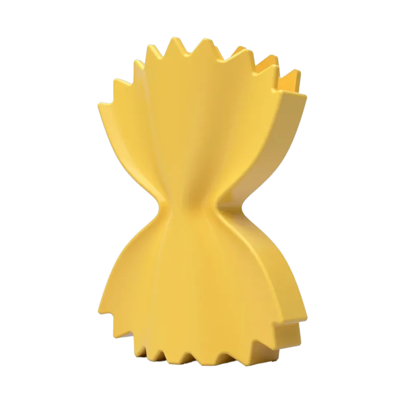 Vase en céramique jaune 17x6x25cm Pasta - Fluid Market