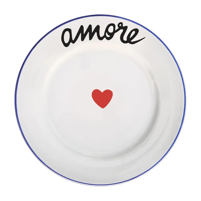 Assiette à dessert 22cm Amore - Pied de poule