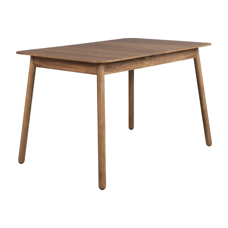 Table à manger rectangulaire avec rallonge en noyer naturel 120/162x80cm Glimps - Zuiver