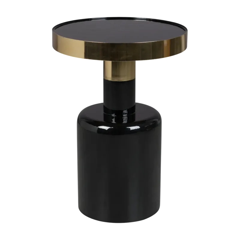 Table d'appoint en métal noir 51cm Glam - Zuiver