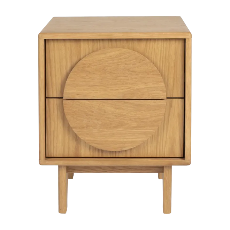 Table d'appoint en chêne naturel 55cm Groove - Zuiver