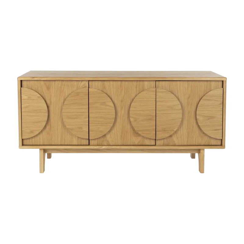 Buffet 3 portes en chêne naturel 120cm Groove - Zuiver
