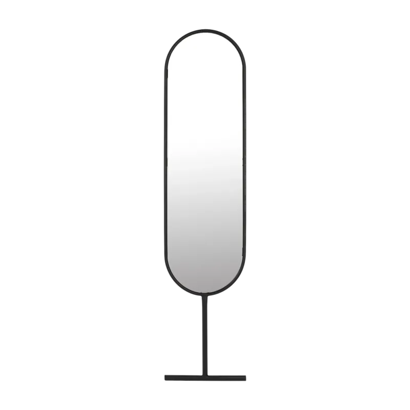 Miroir à poser en acier noir 165cm Tess - Zuiver