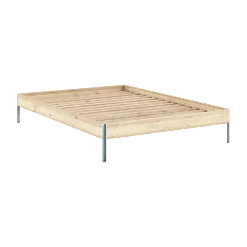 Sommier en acier et pin raw 140x200cm Core - Karup Design