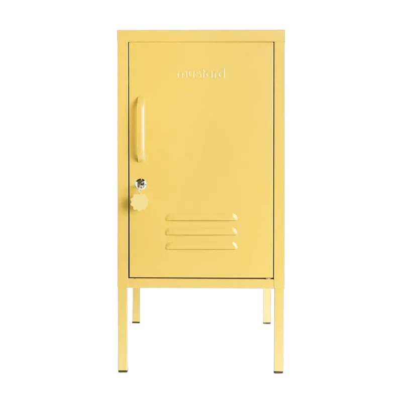 Casier en acier jaune beurre 35x46x72cm The Shorty - Mustard Made