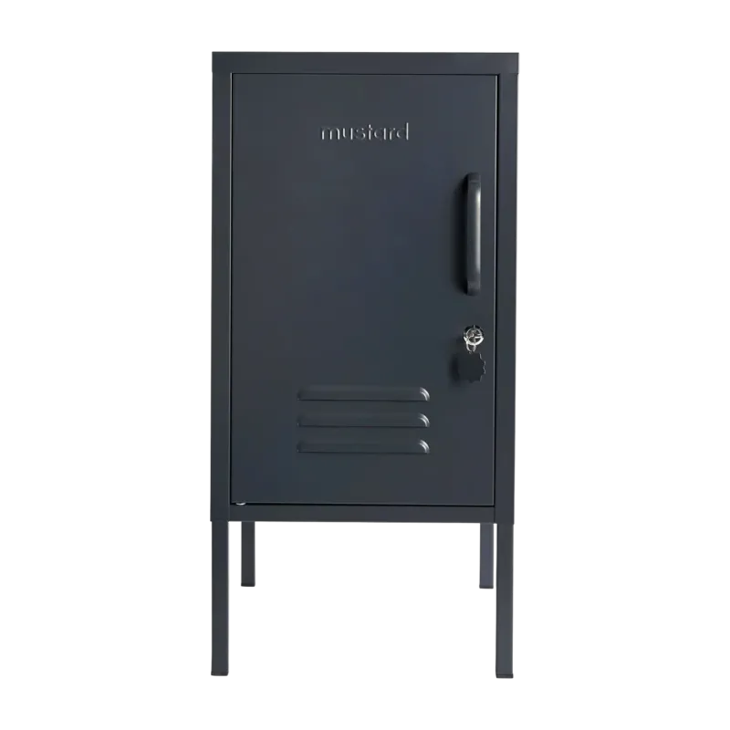 Casier gauche en acier gris ardoise 35x46x72cm The Shorty - Mustard Made